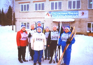 Спортивная группа всегда участвует в соревнованиях. фото автора. «усольская газета»